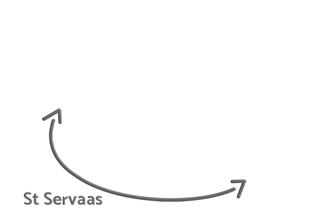 Kaart Maas Ararat - traject St Servaas