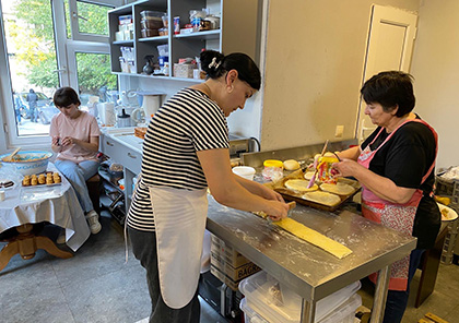 Lors de notre visite de l'atelier de pâtisserie mi-octobre 2024, à Erevan