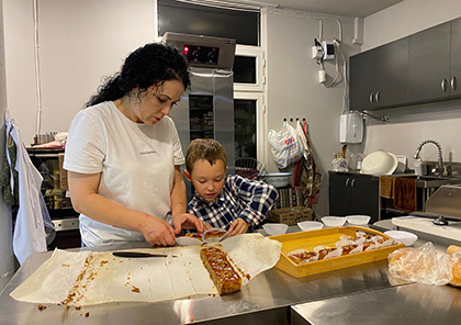 Lors de notre visite de l'atelier de pâtisserie mi-octobre 2024, à Erevan