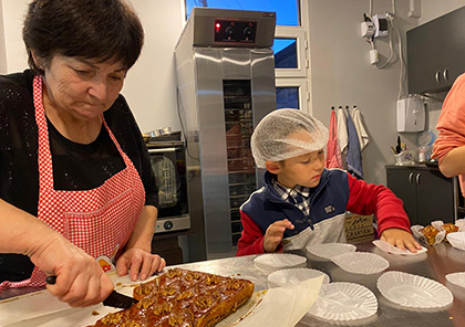 Lors de notre visite de l'atelier de pâtisserie mi-octobre 2024, à Erevan