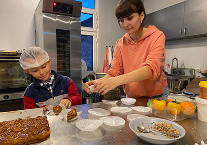 Lors de notre visite de l'atelier de pâtisserie mi-octobre 2024, à Erevan